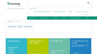 
                            2. Studium / Jobs / Karriere - Fraunhofer ISE