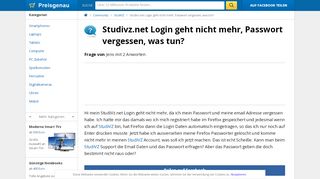 
                            7. Studivz.net Login geht nicht mehr, Passwort vergessen, was tun ...