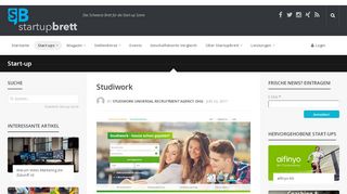 
                            5. Studiwork - StartupBrett