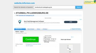 
                            11. studmail.ph-ludwigsburg.de at WI. Horde :: Log in - Website Informer