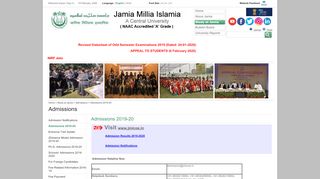 
                            12. Study at Jamia - Admissions 2019-20 - Jamia Millia Islamia