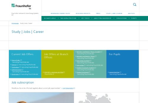 
                            2. Study / Jobs / Career - Fraunhofer ISE