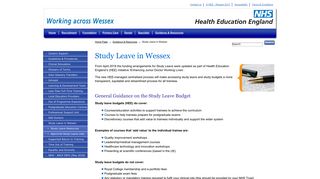 
                            7. Study Leave in Wessex - wessexdeanery.nhs.uk
