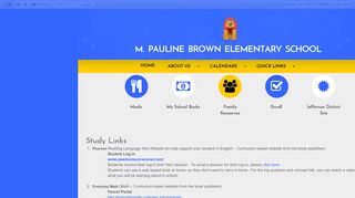 
                            12. Study Links • Page - Margaret Pauline Brown Elementary