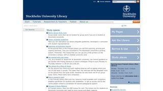 
                            7. Study places - Library - Stockholms universitet