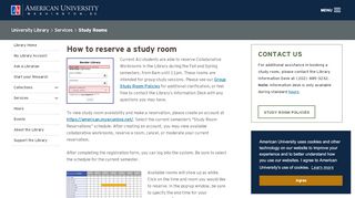 
                            7. Study Rooms | American University, Washington, DC