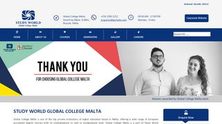 
                            12. Study World Global College Malta - Study Worldwide with Study World