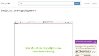 
                            12. StudyAssist Leerlingvolgsysteem - PDF - DocPlayer.nl