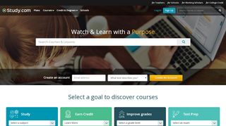 
                            2. Study.com | Take Online Courses. Earn College Credit. ...