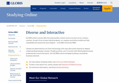 
                            4. Studying Online - GLOBIS University