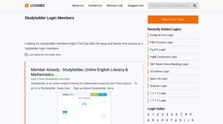 
                            5. Studyladder Login Members