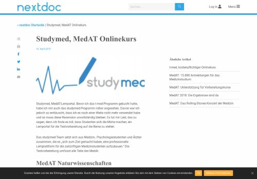 
                            7. Studymed, MedAT Onlinekurs - nextdoc