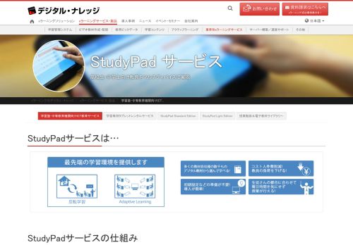 
                            4. StudyPad サービス - デジタル・ナレッジ