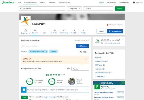 
                            7. StudyPoint Reviews | Glassdoor