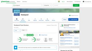 
                            10. Studypool Tutor Reviews | Glassdoor.co.in