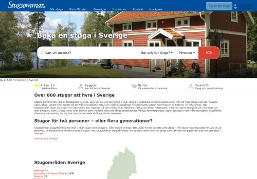 
                            2. Stuguthyrning i Sverige - över 1.000 stugor att hyra i ... - Stugsommar