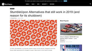 
                            4. StumbleUpon Alternatives that still works in 2019 - TechNadu