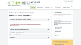 
                            7. Stunden- und Klausurpläne - THM Business School