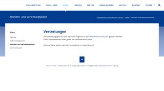 
                            2. Stunden- und Vertretungspläne - Evangelisches Schulzentrum Leipzig