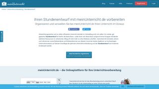 
                            6. Stundenentwurf | jetzt kostenlos bei meinUnterricht.de vorbereiten