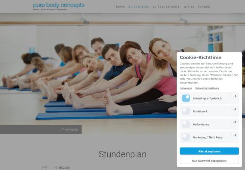 
                            1. Stundenplan - Pure Body Concepts