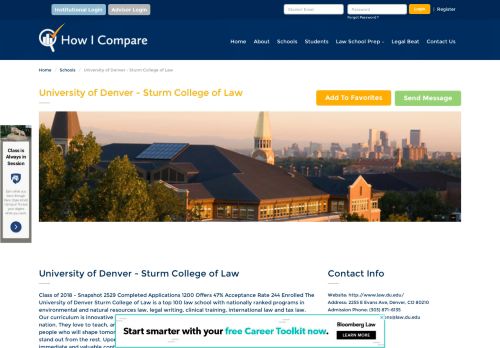 
                            12. Sturm College of Law - How I Compare