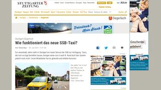 
                            12. Stuttgart-Degerloch: Wie funktioniert das neue SSB-Taxi? - Degerloch ...