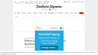 
                            13. Stuttgart: Ratten zerstören wissenschaftlichen Buchbestand - FAZ