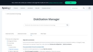 
                            7. Style de la connexion | Synology Inc.