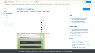 
                            7. Style form input login - Stack Overflow