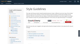 
                            8. Style Guidelines | Login with Amazon - Amazon Developer