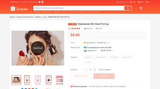 
                            12. Stylenanda 3CE Heart Pot Lip | Shopee Singapore