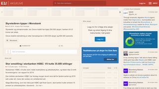 
                            12. Styrelederen kjøper i Monobank - E24 Aksjelive