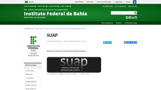 
                            4. SUAP — IFBA Instituto Federal da Bahia