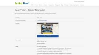 
                            3. Suat Yeter - Trading Nomaden im Vergleich - BrokerDeal