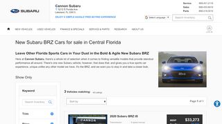 
                            13. Subaru BRZ cars | Florida | Cannon Subaru FL