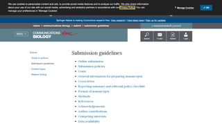 
                            4. Submission guidelines | Communications Biology - Nature