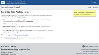 
                            9. Submissions | Sequence Read Archive (SRA) | Submission Portal