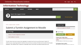 
                            9. Submit a Turnitin Assignment in Moodle | UMass Amherst ...