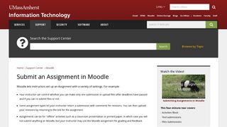 
                            10. Submit an Assignment in Moodle | UMass Amherst Information ...