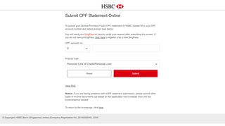
                            9. Submit CPF Statement Online - HSBC