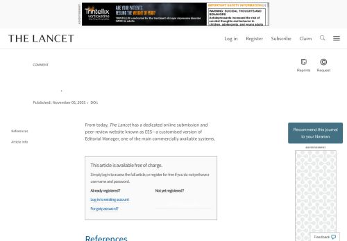 
                            5. Submit online to The Lancet - The Lancet