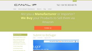 
                            11. Submit to BizSugar - Canal IP