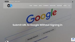 
                            4. Submit URL to Google Without Signing In - Website Ghana