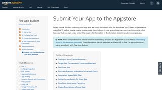 
                            6. Submit Your App to the Appstore | Fire App Builder - Amazon Developer