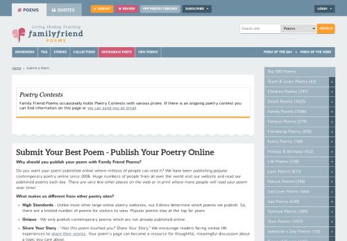 
                            10. Submit Your Best Poem - Publish Your Poetry Online