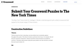 
                            6. Submit Your Crossword Puzzles to The New York Times - The New ...