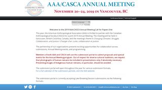 
                            6. Submitter Login Page - Call for Papers - 2019 AAA/CASCA ...