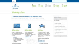 
                            12. Submitting a claim - Equitable Life