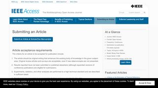 
                            2. Submitting an Article - IEEE AccessIEEE Access